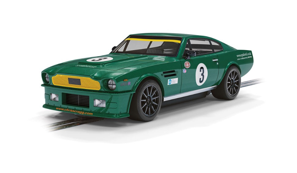 Scalextric C4256 ASTON MARTIN V8 Chris Scragg Racing slot car also suits Carrera