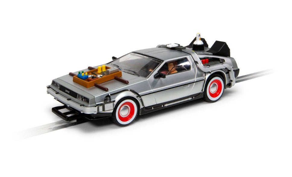 Scalextric C4307 DeLorean Back to the Future 3 slot car also suits Carrera