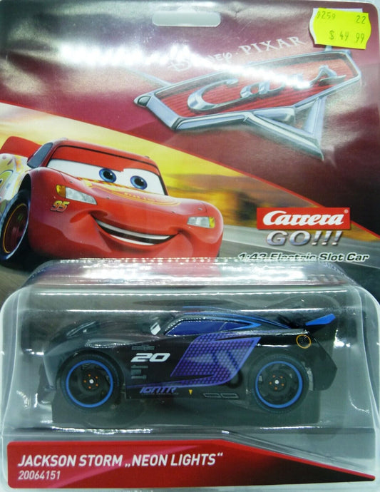 CARRERA GO Disney Pixar CARS Jackson Storm Neon Lights