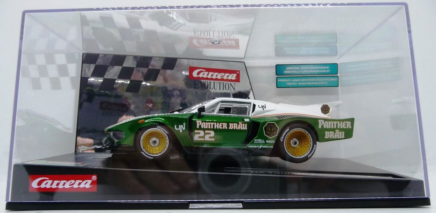 Carrera Evolution 1:32 - De Tomaso Pantera Gr5 No22  - Slot Car Also Suits Scalextric