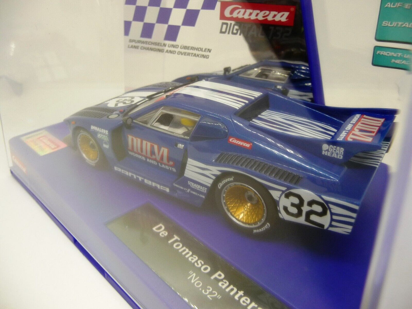 Carrera Digital 1:32 – De Tomaso Pantera Gr 5 No.32 - Slot Car Also Suits Scalextric
