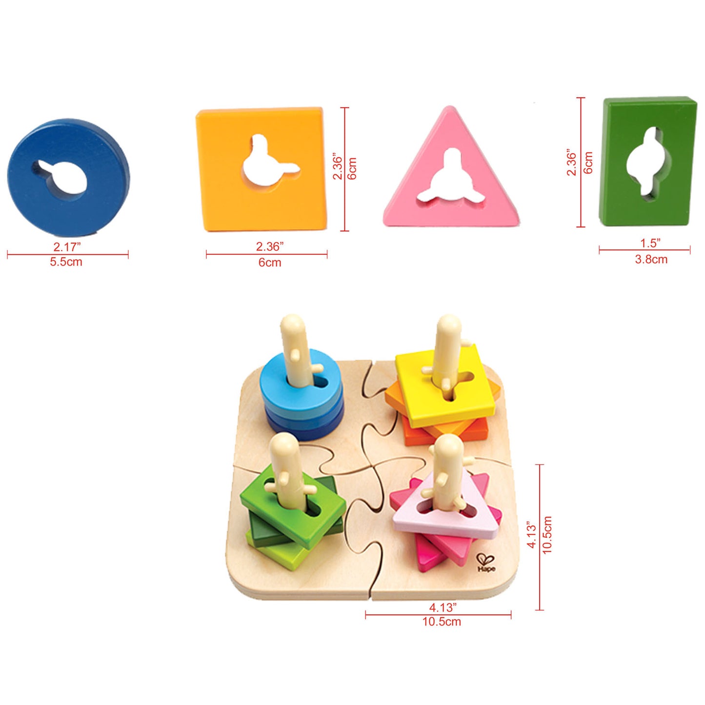 Hape - Creative Peg Puzzle