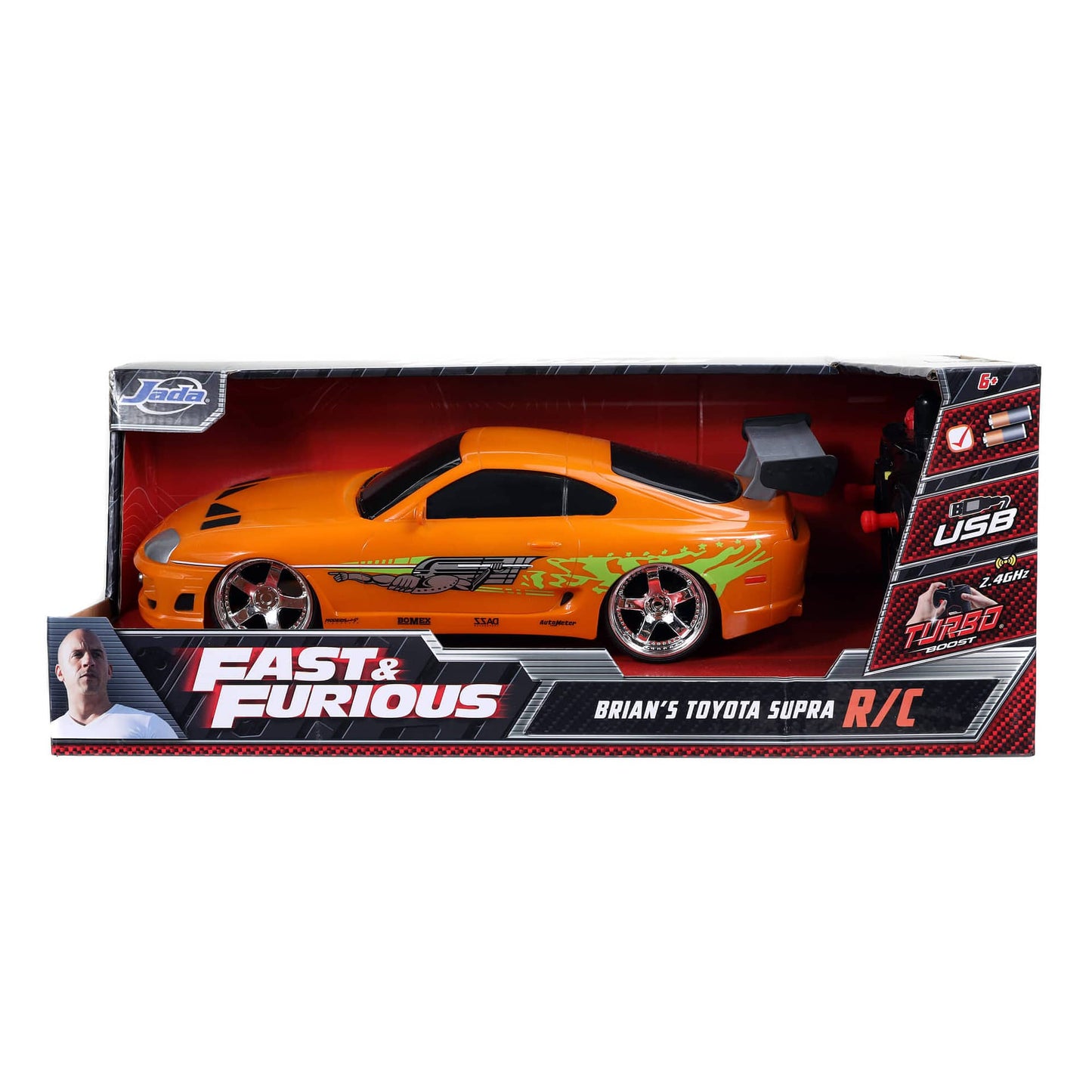 Fast & Furious   Rc Brian's 1995 Toyota Supra (1:16) Remote Control