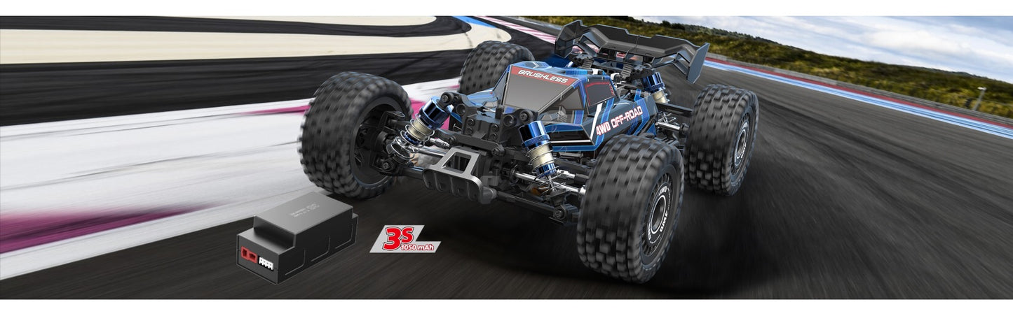 MJX 1:16 Hyper Go 4WD Brushless 70km On 3s Capabilities 2.4ghz RC Buggy (16207)