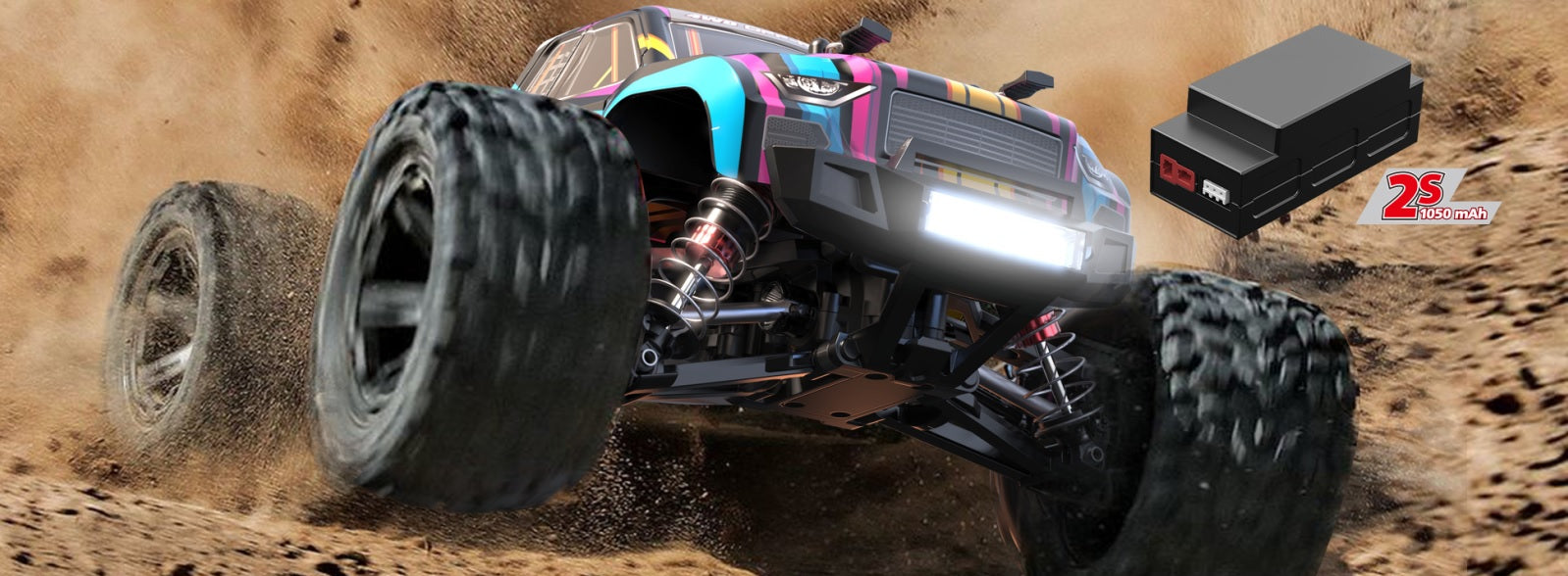 MJX 1:16 Hyper Go 4WD Brushless 45km 2s 2.4ghz RC Monster Truck (16208)