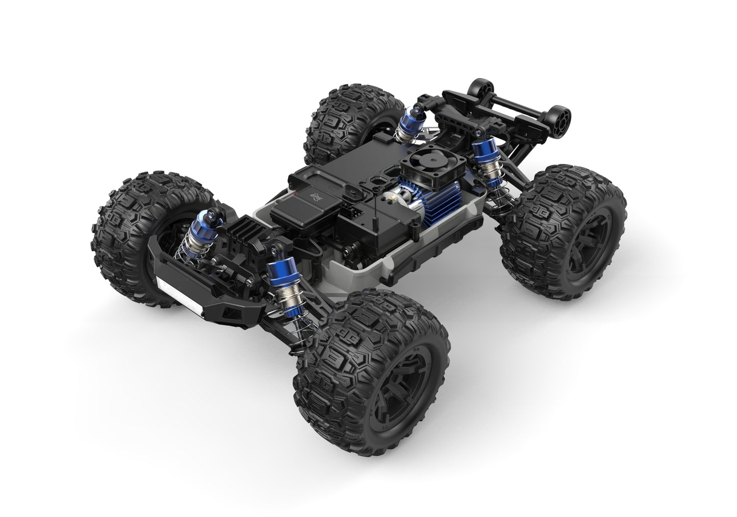 MJX 1:16 RTR Brushed RC Monster Truck (BLUE) With GPS