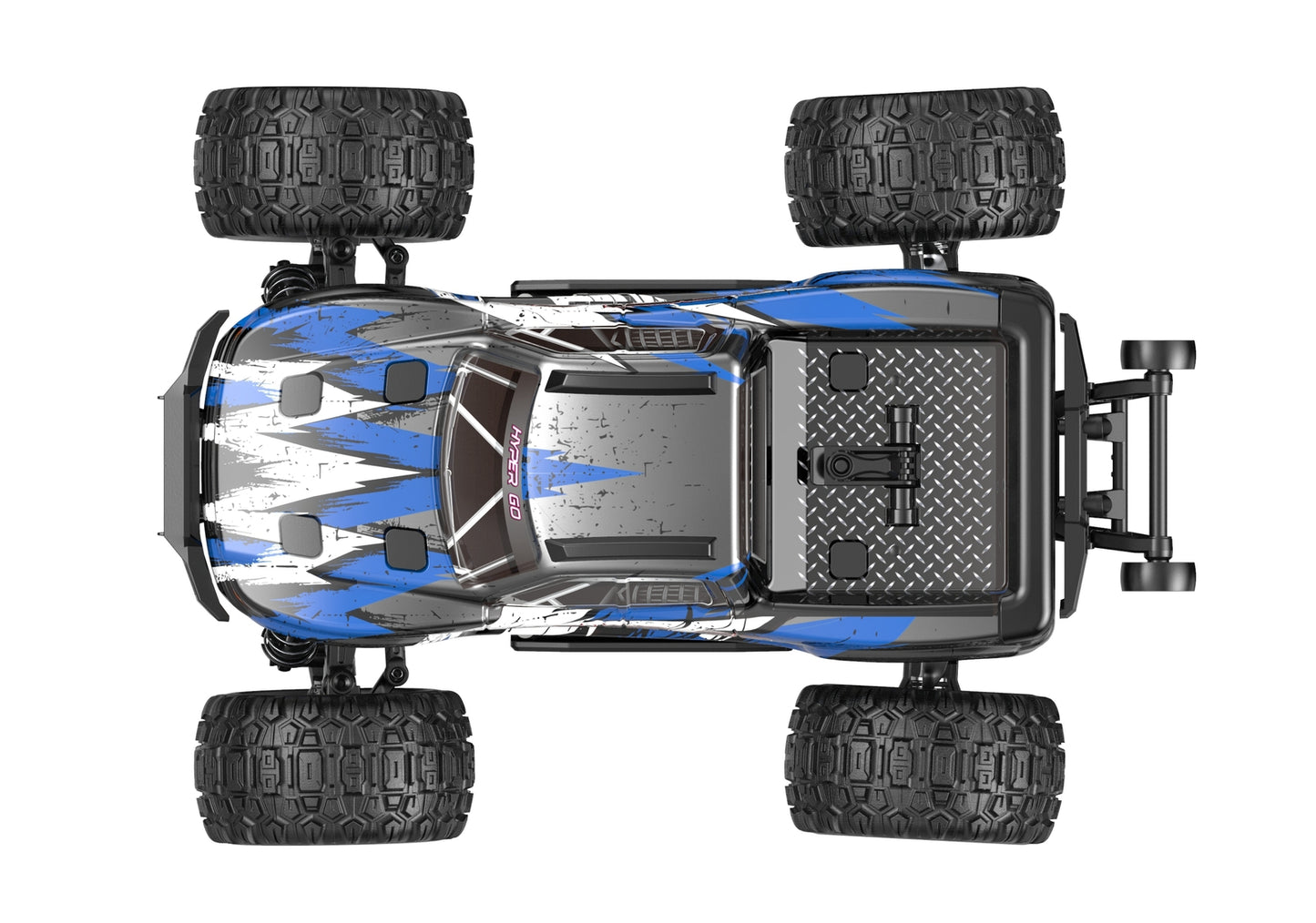 MJX 1:16 RTR Brushed RC Monster Truck (BLUE) With GPS