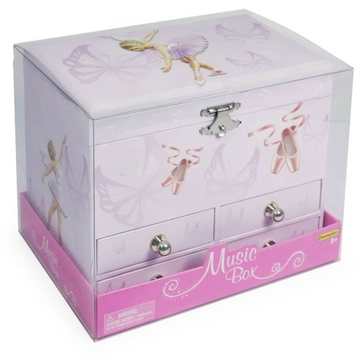 Music Box Ballerina Four Drawer