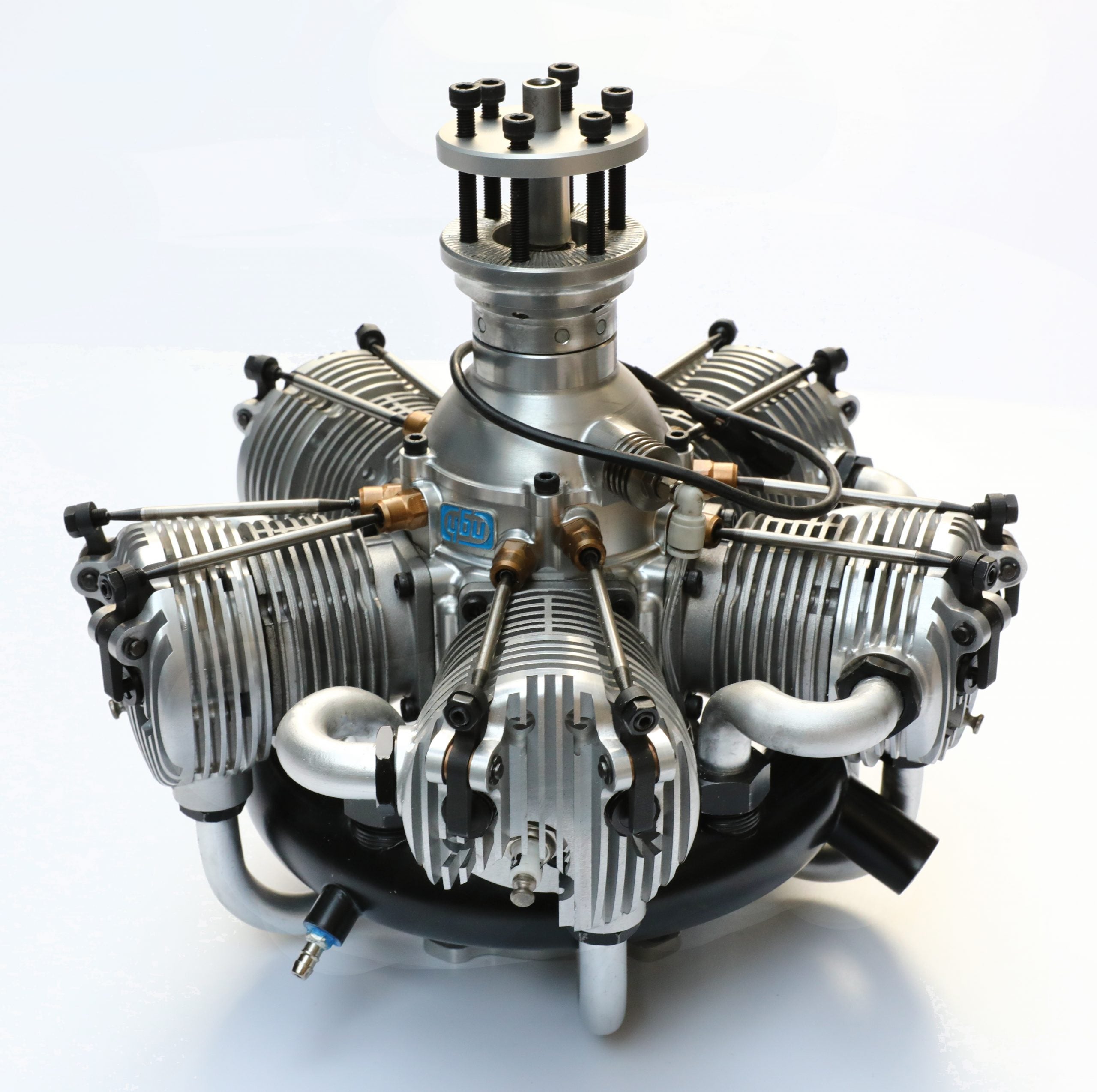 NGH - 150cc 4 Stroke 5 Cylinder Radial Gas Engine with Electronic Ignition including exhaust collector ring