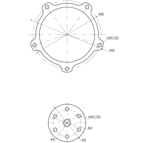 NGH - 150cc 4 Stroke 5 Cylinder Radial Gas Engine with Electronic Ignition including exhaust collector ring