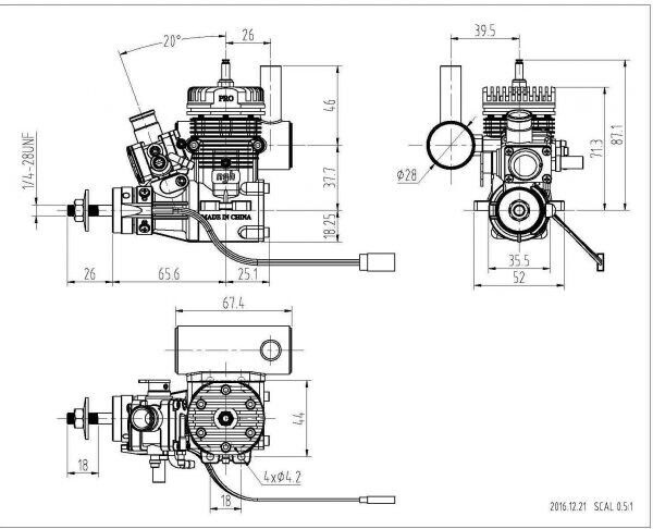 NGH GT09 PRO 9CC 2-STROKE GAS ENGINE W/MUFFLER
