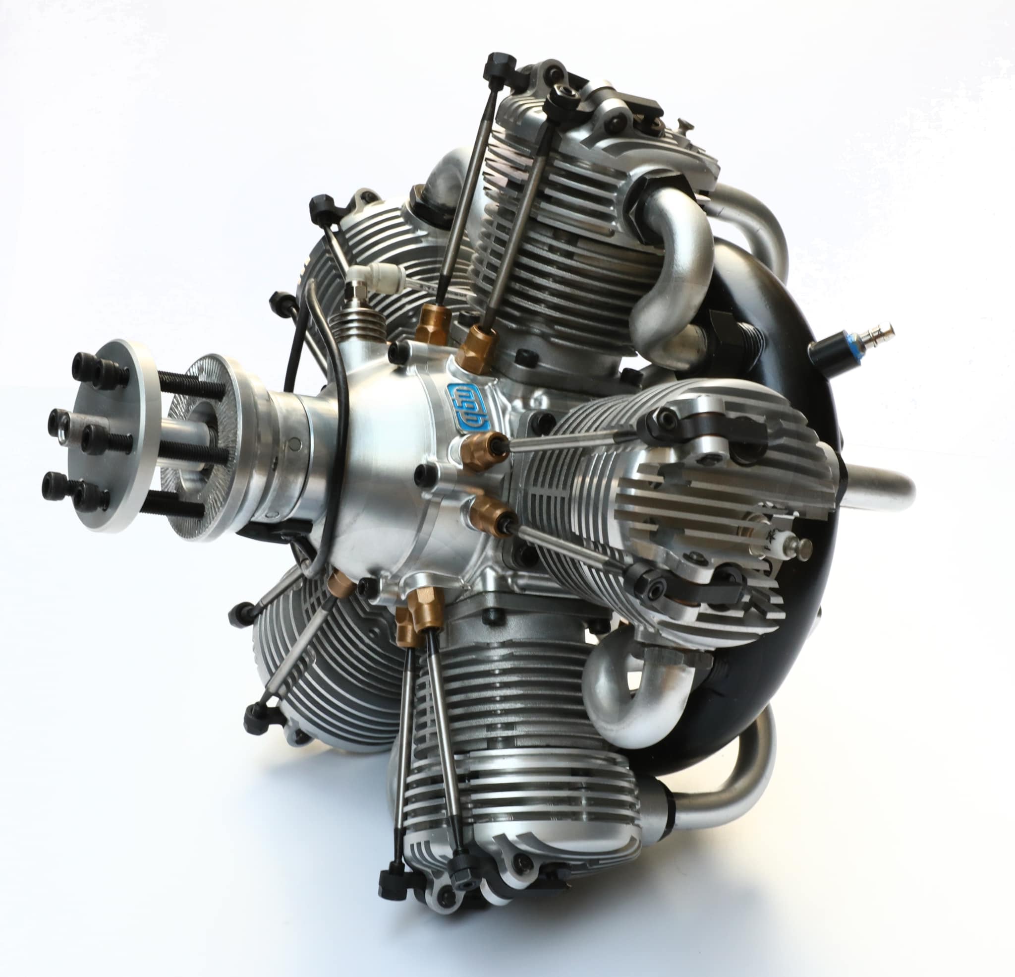 NGH - 150cc 4 Stroke 5 Cylinder Radial Gas Engine with Electronic Ignition including exhaust collector ring