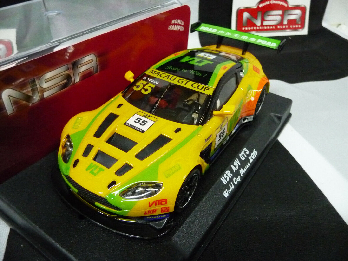 NSR 1:32 0037AW ASV GT3 World Cup Macau 2015 No.55 slot car also suits scalextric/carrera