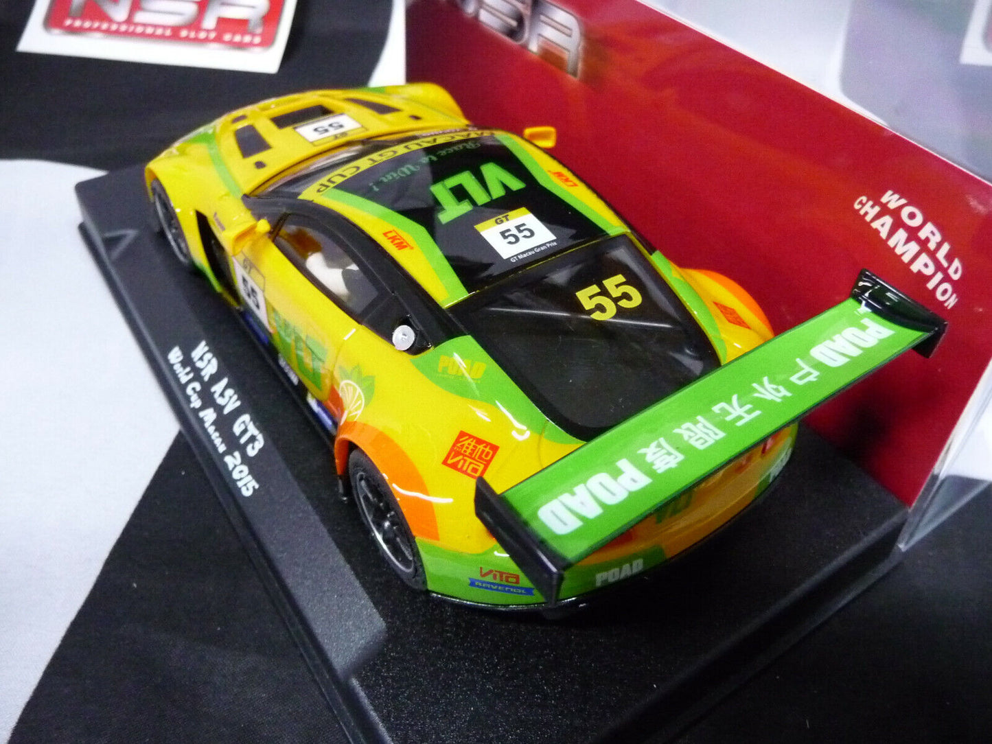 NSR 1:32 0037AW ASV GT3 World Cup Macau 2015 No.55 slot car also suits scalextric/carrera
