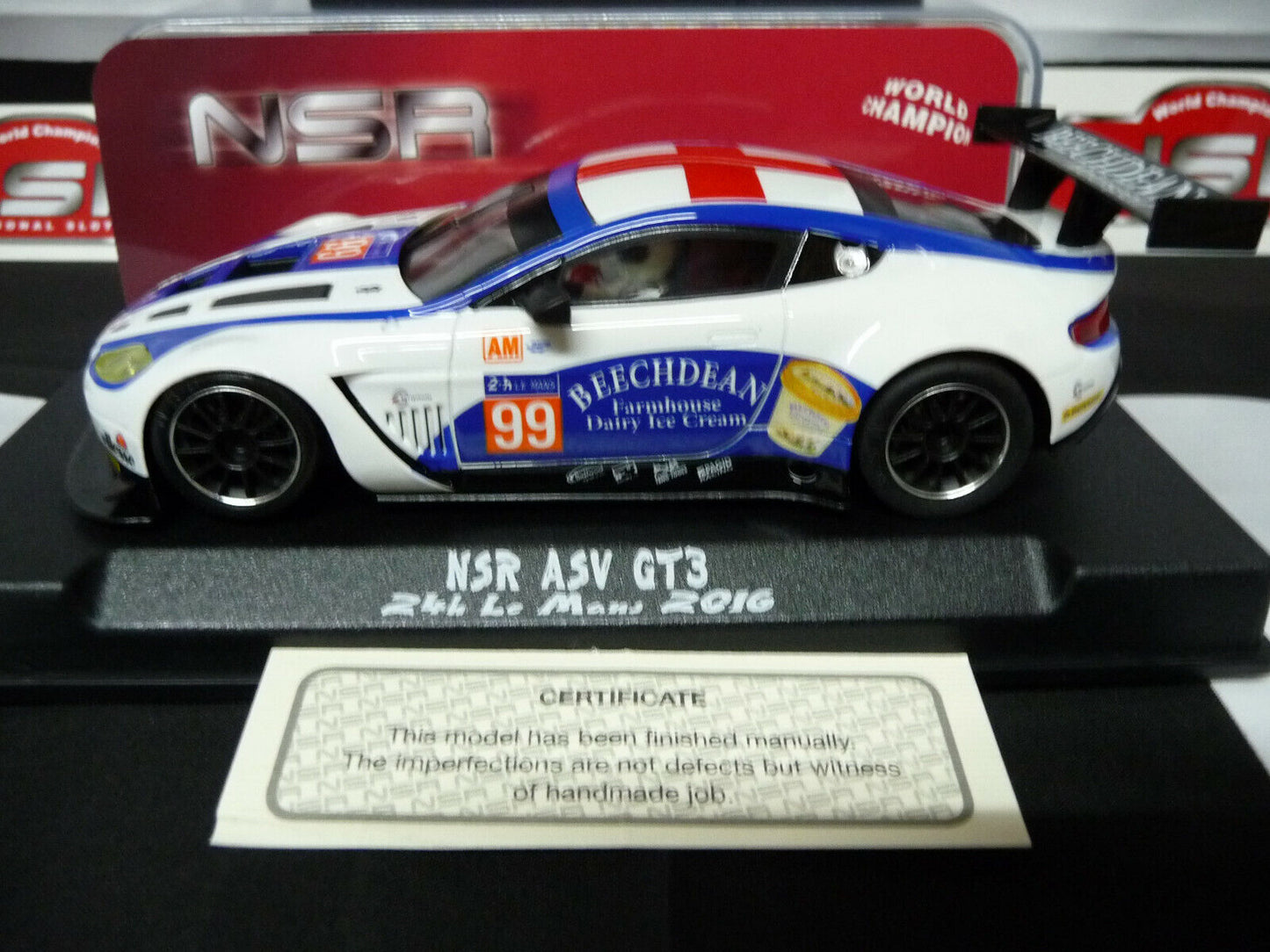 NSR 1:32 0078AW ASV GT3 Le Mans 24H 2016 No.99 slot car also suits  scalextric/carrera