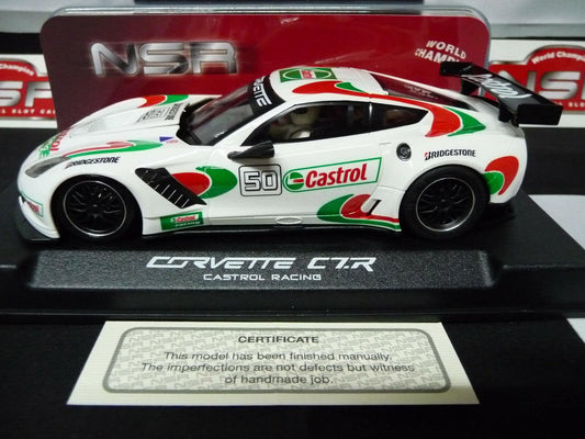 NSR 1:32 0108SW Corvette C7R Castrol Racing No.50 slot car also suits  scalextric/carrera