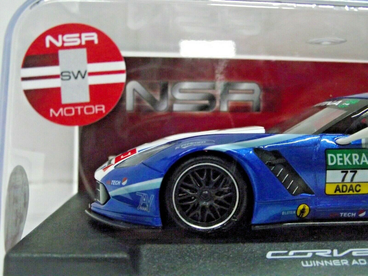 NSR 1:32 0113 Corvette C7R Win.Adac GT Master'17 No.77 slot car also suits scalextric/carrera