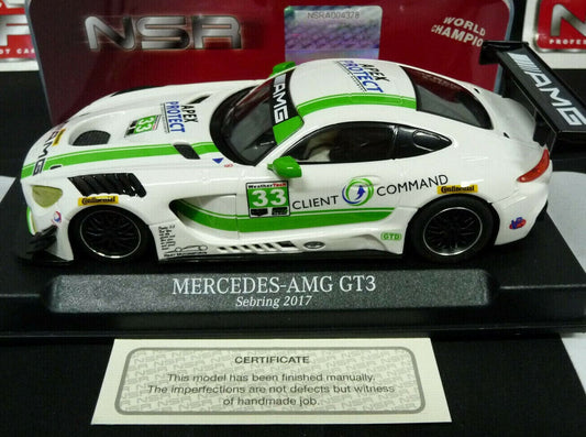 NSR 1:32 0114SW Mercedes - AMG Sebring 2017 No.33 slot car also suits  scalextr/carrera