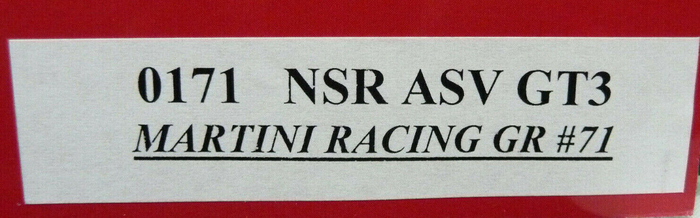 NSR 1:32 0171 ASV GT3 Martini Racing Grey No.71 slot car also suits  scalextric/carrera