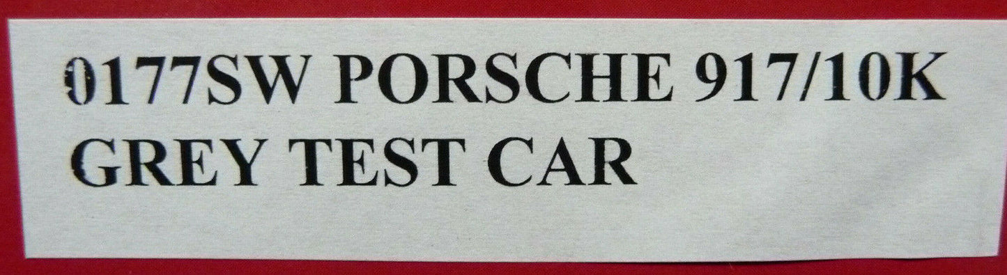 NSR 1:32 0177SW Porsche 917/10K Grey Test Car slot car also suits scalextr/carrera