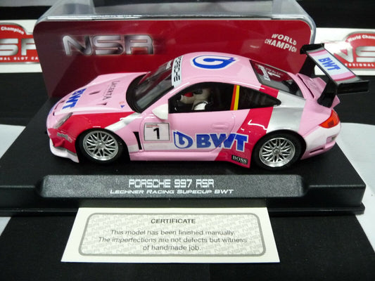 NSR 1:32 0187AW Porsche 997 Super Cup BWT M.Ammermuller No.1 scalextric/carrera