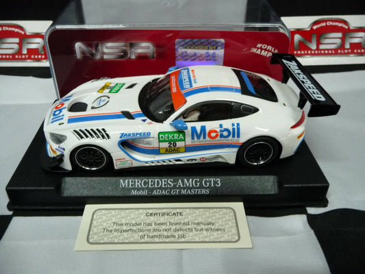 NSR 1:32 0189AW Mercedes-AMG GT3 Mobil ADAC GT MASTERS No20 slot car also suits  scalex/carrera