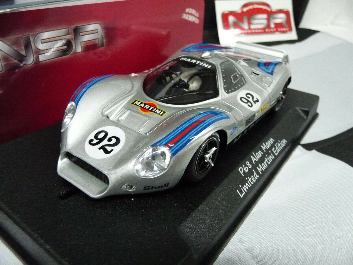 NSR 1:32 0192SW P68 FORD Martini Racing GREY No.92 slot car also suits scalex/carrera