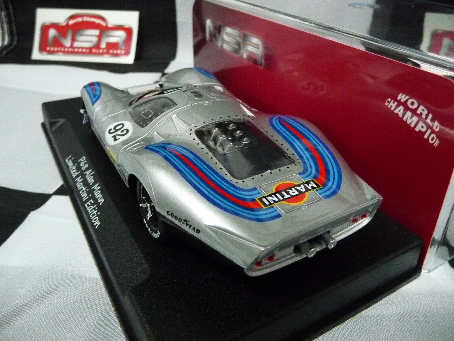 NSR 1:32 0192SW P68 FORD Martini Racing GREY No.92 slot car also suits scalex/carrera