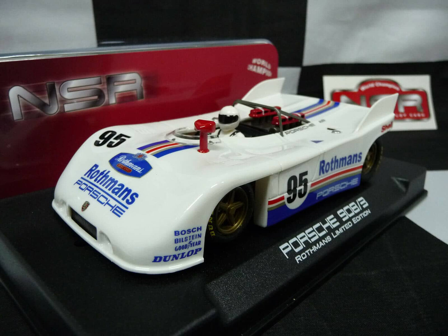 NSR 1:32 0195SW Porsche 908/3 Rothmans Limited Ed No.95 slot car also suits scalextric/carrera