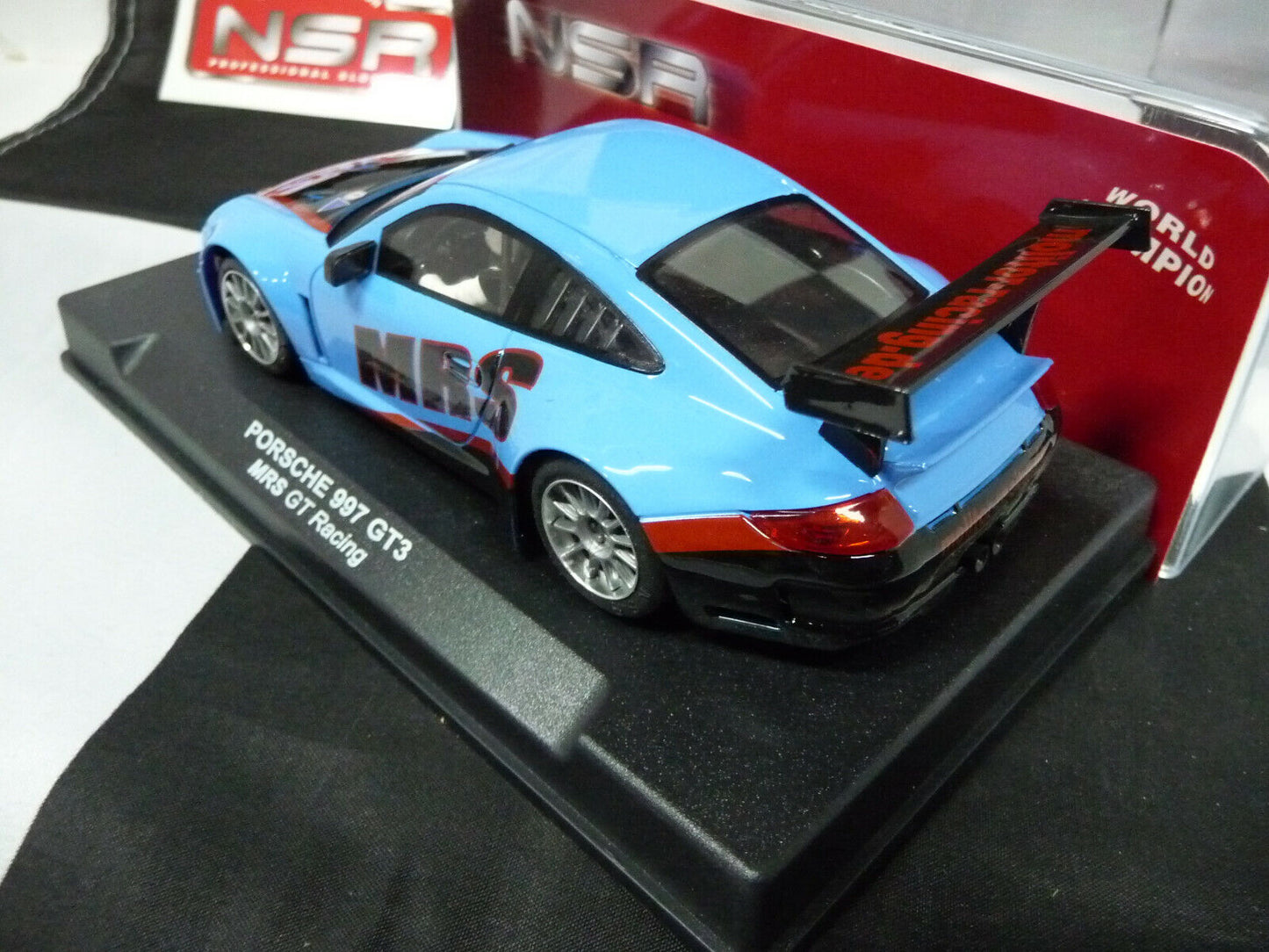 NSR 1:32 1176AW Porsche 997 GT Team MRS GT Racing slot car also suits scalextric/carrera