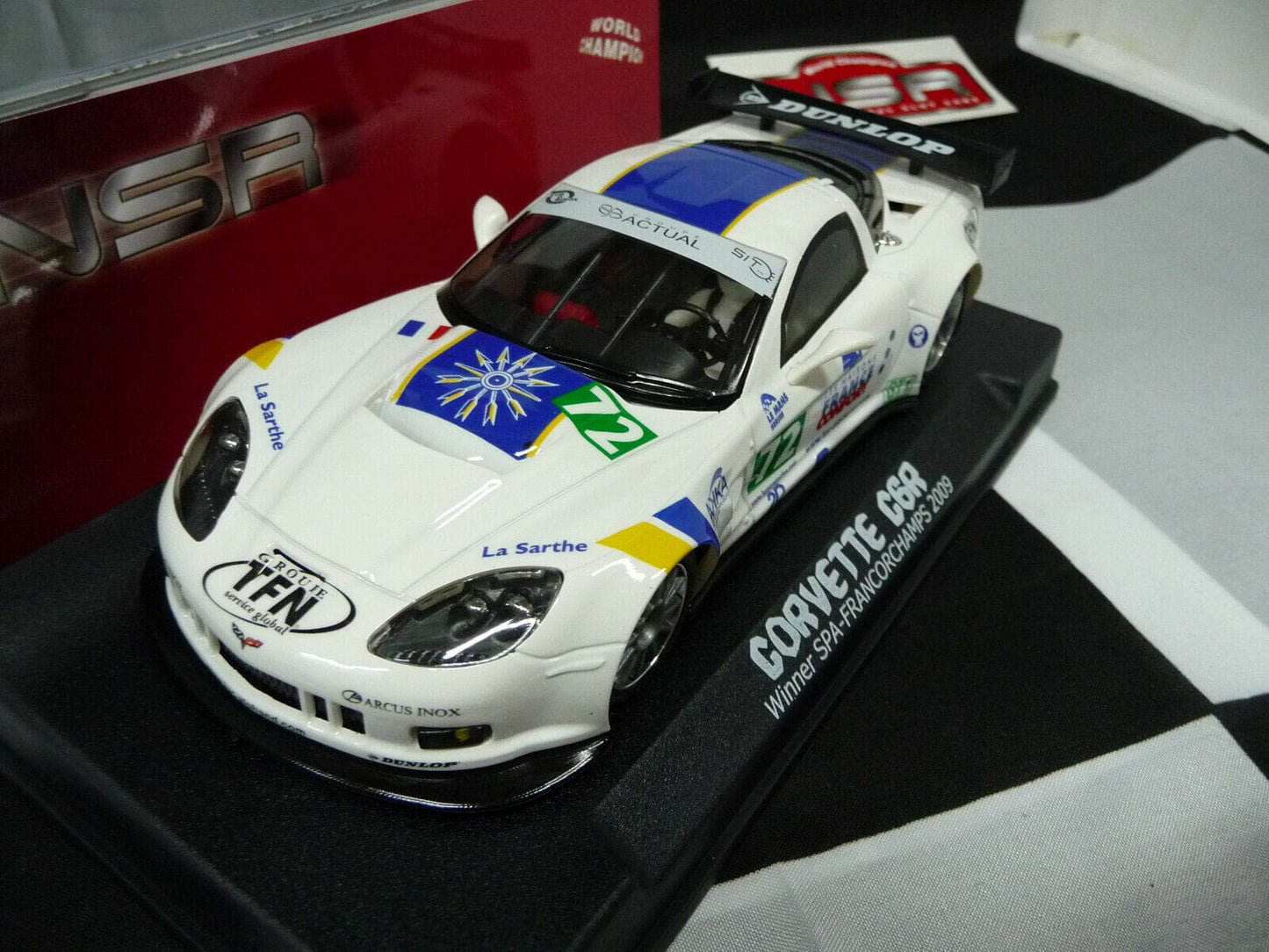 NSR 1:32 1181AW Corvette C6R Luc Alphand Adventures No.72 scalextric/carrera