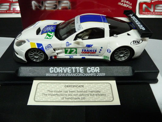 NSR 1:32 1181AW Corvette C6R Luc Alphand Adventures No.72 scalextric/carrera