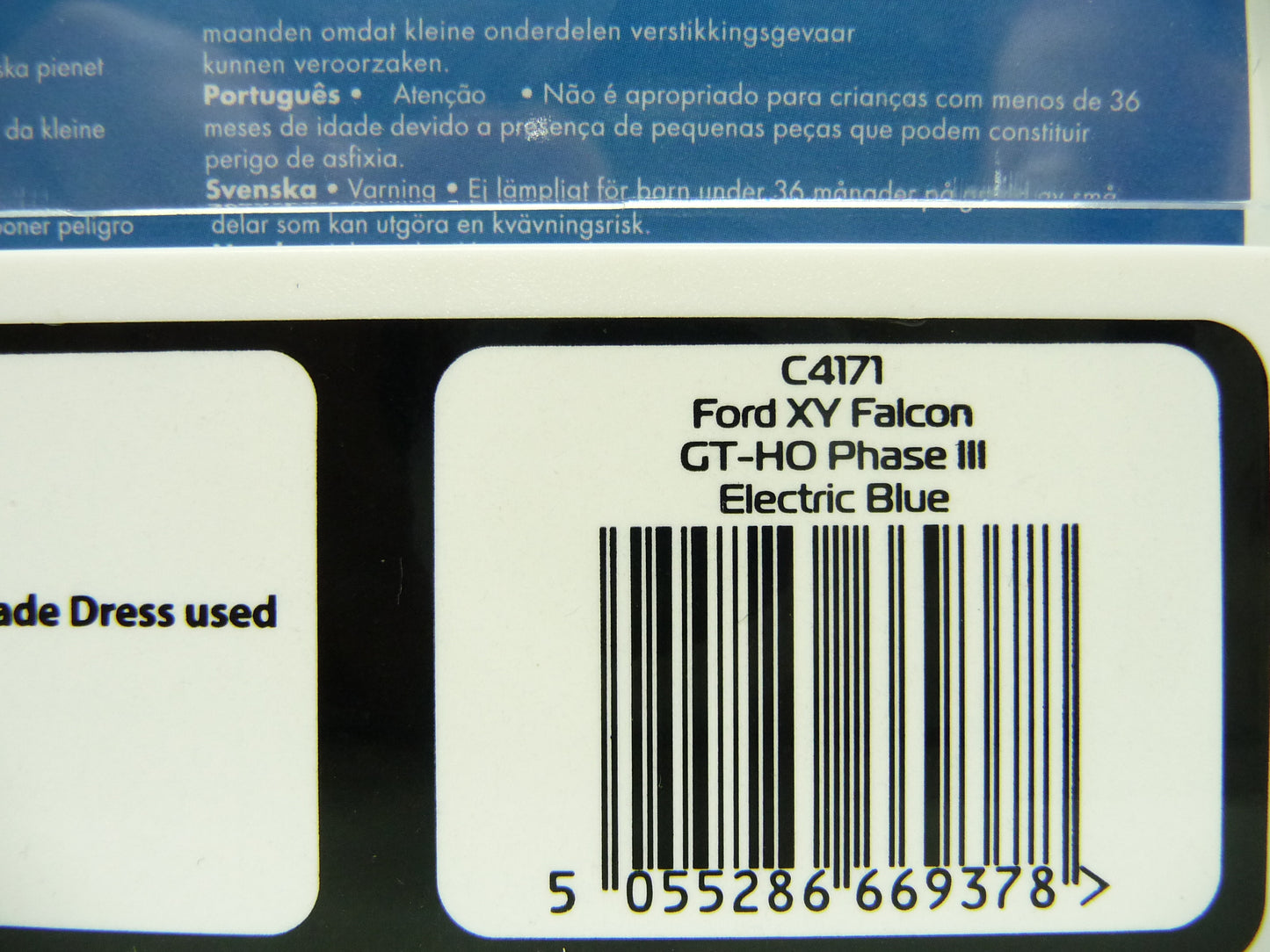 Scalextric C4171 1:32 FORD XY FALCON - GTHO PHASE III - Electric Blue Slot Car