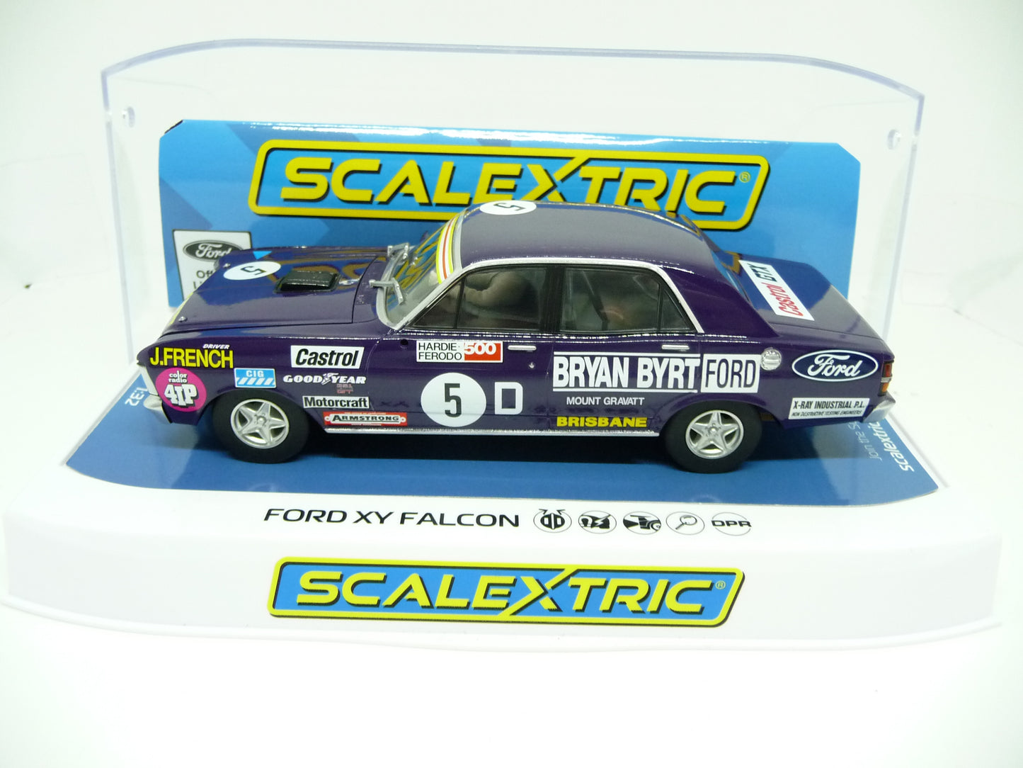 Scalextric C4263 1:32 Ford XY Falcon 1972 Bathurst Bryan Byrt Ford slot car also suits Carrera