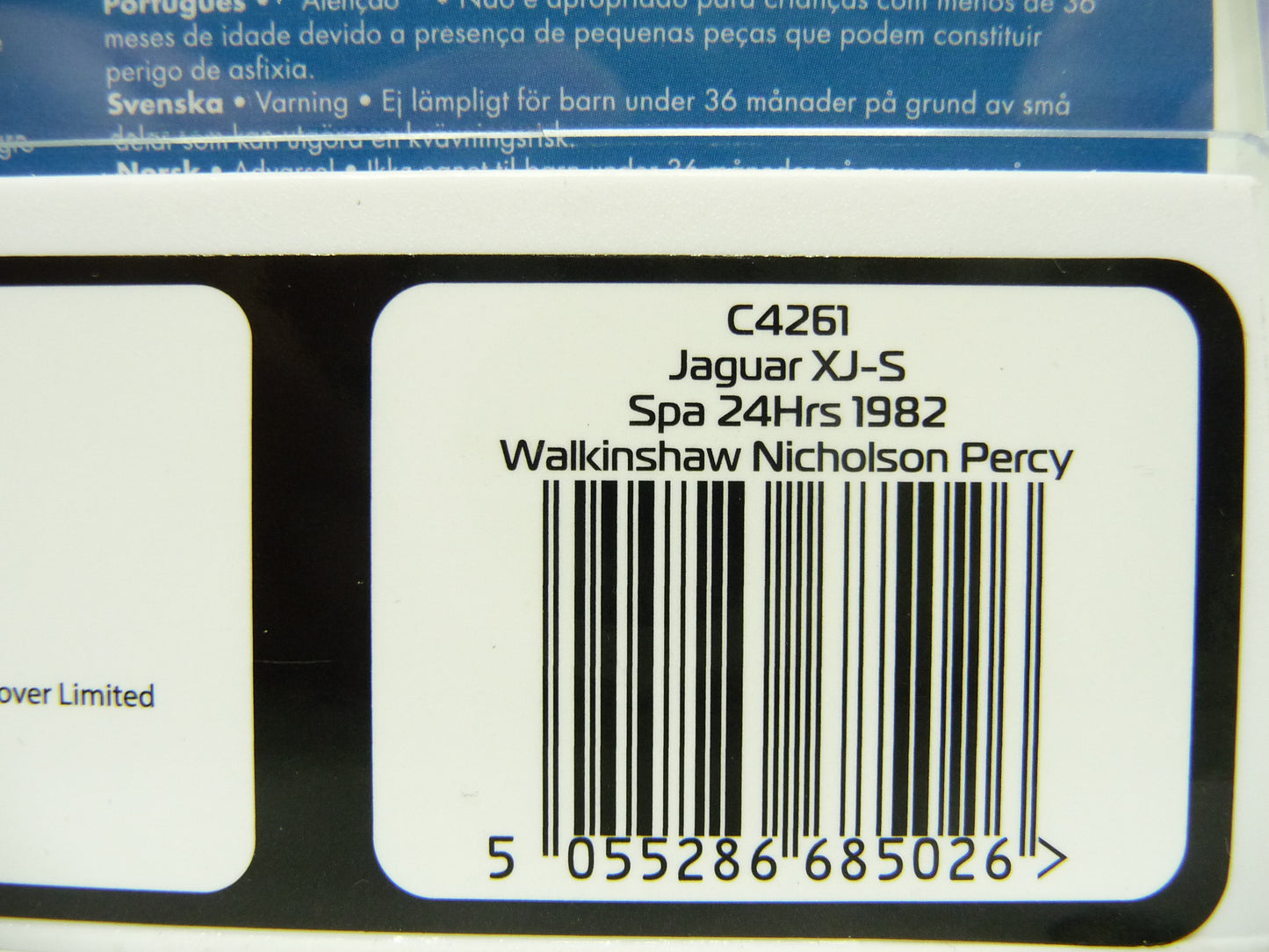 Scalextric C4261 Jaguar XJS - SPA 24hrs 1982 - WALKINSHAW NICHOLSON & PERCY