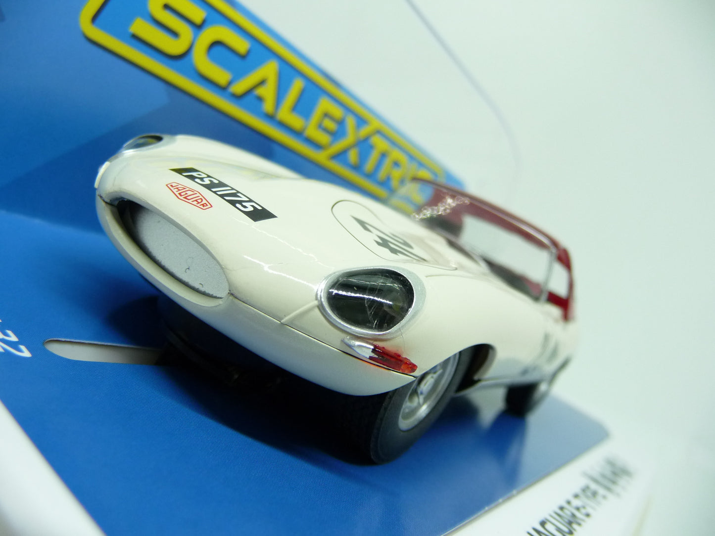 Scalextric C4232 Jaguar E Type Goodwood Revival Adrian Newey slot car also suits Carrera