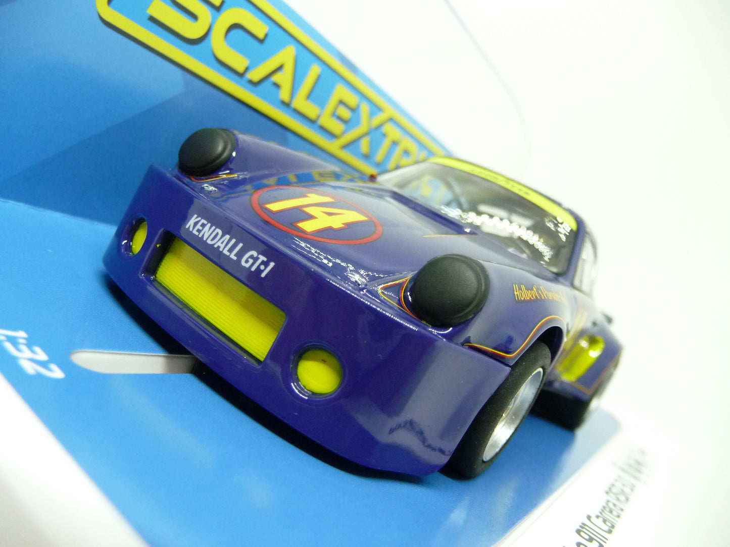 Scalextric C4241 Porsche 911 Carrera RSR Trans Am 1974 Al Holbert slot car also suits Carrera