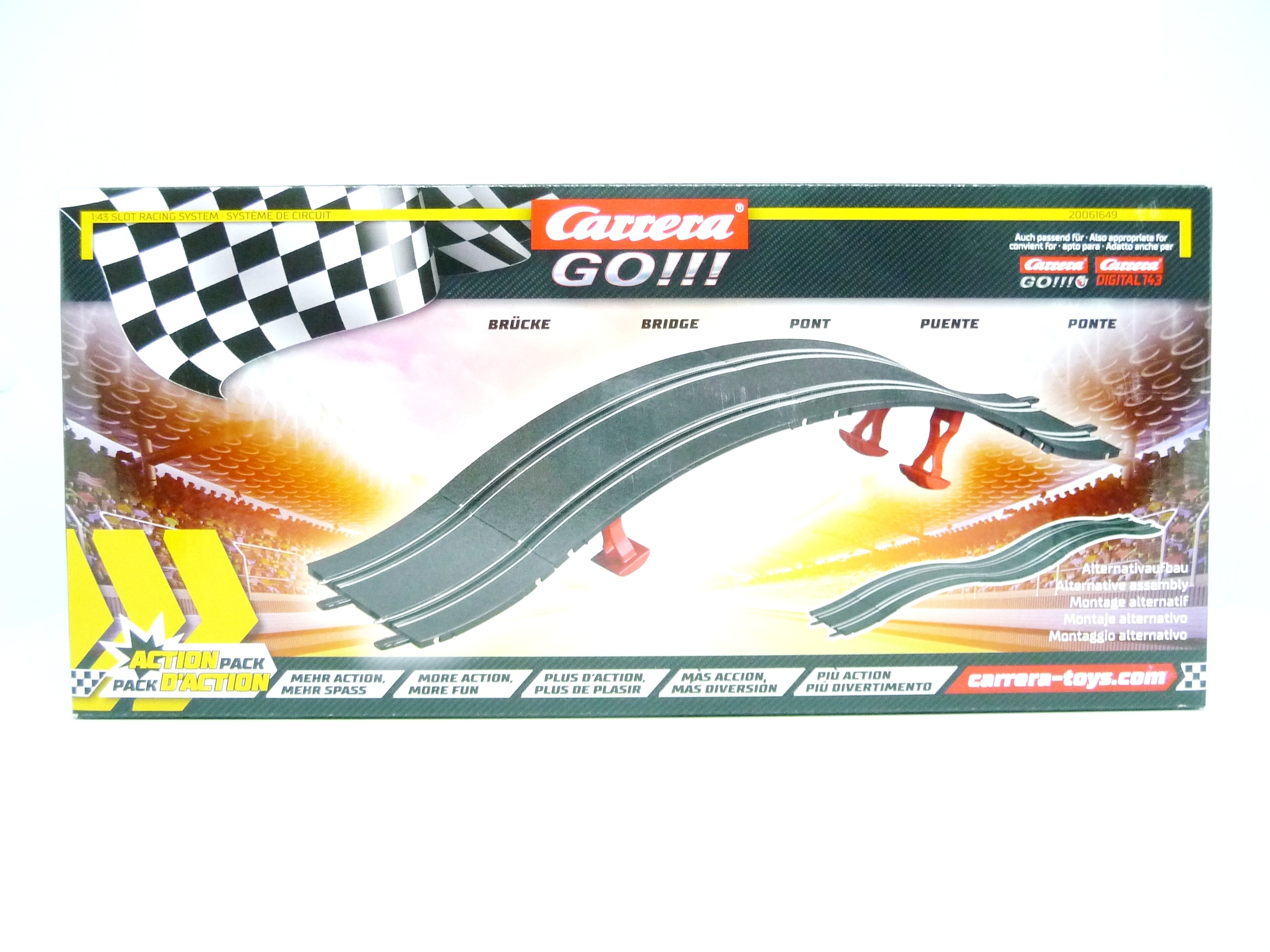 Carrera - GO!!! - 1:43 Racing Track Expansion - Bridge & Hump Set