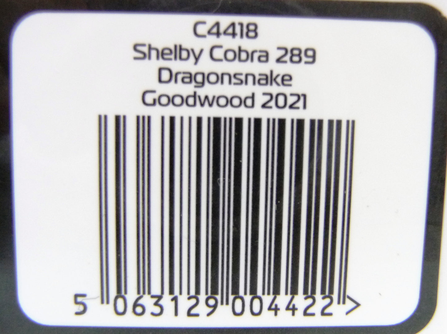 Scalextric C4418 Shelby Cobra 289 - Dragon Snake - Goodwood 2021