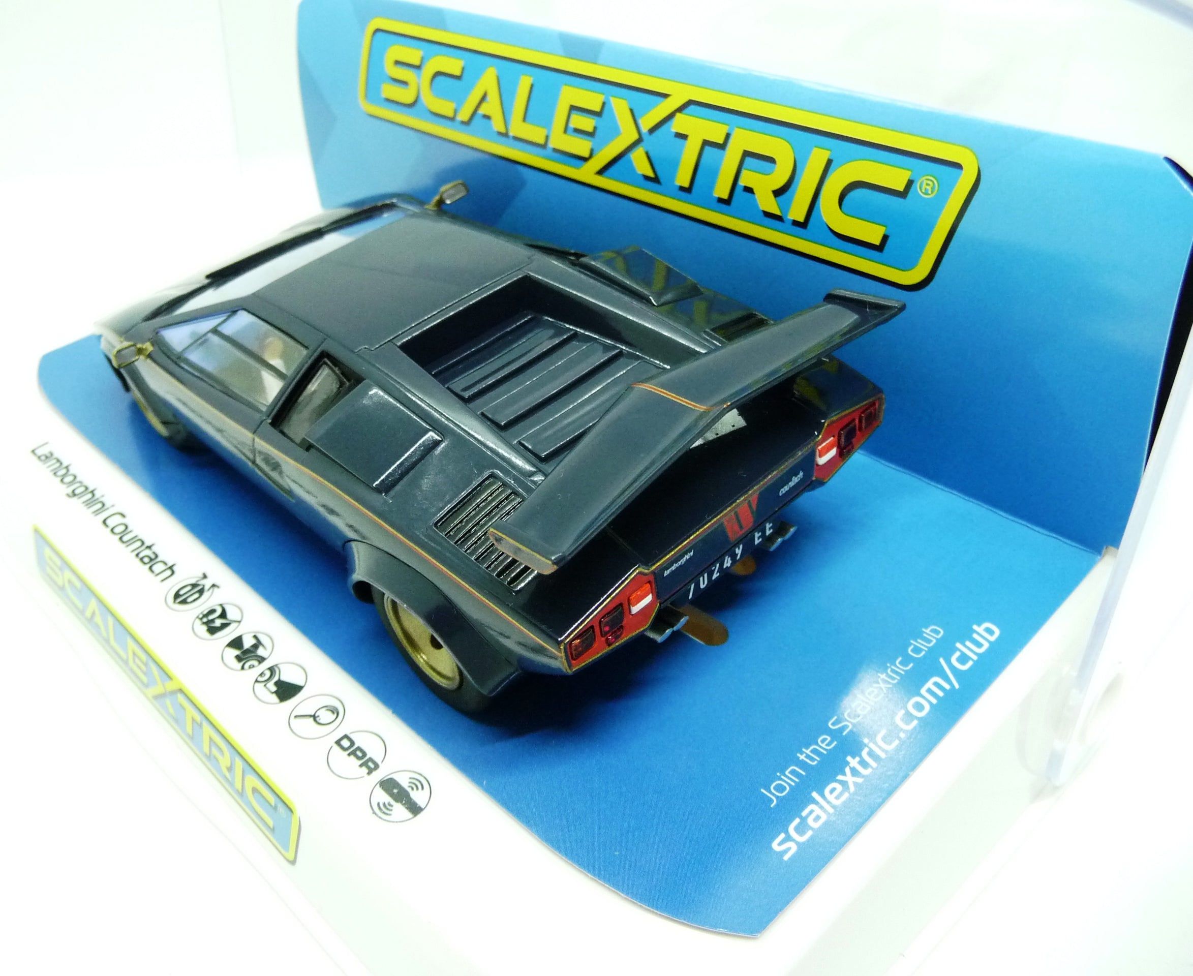 Scalextric - C4411 Lamborghini Countach - Blue+ Gold