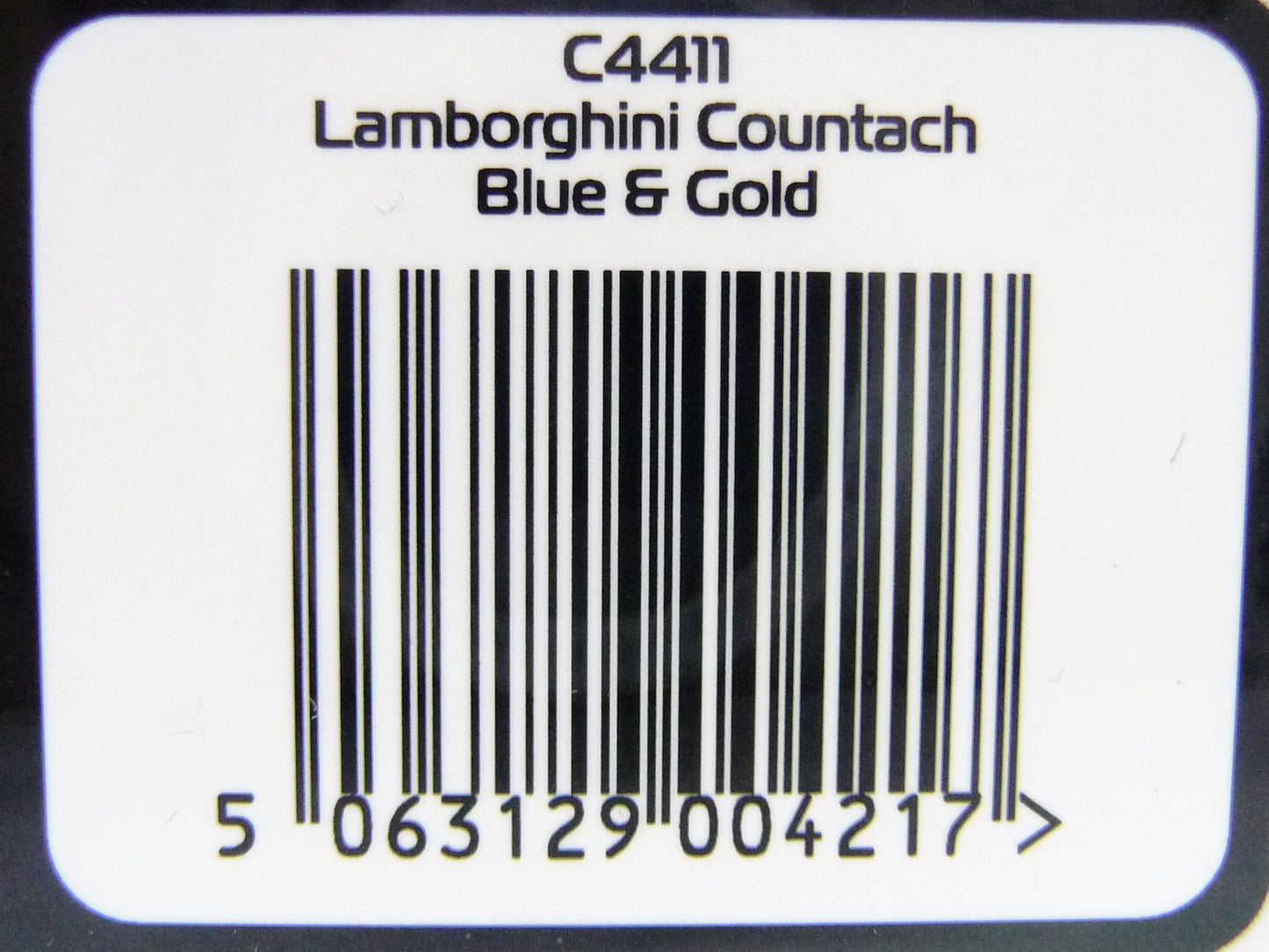 Scalextric C4411 Lamborghini Countach - Blue+ Gold