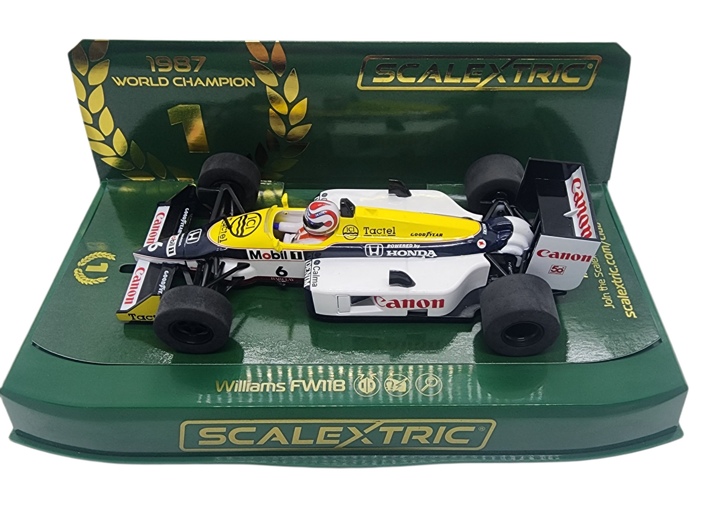 Scalextric C4309 Williams FW11 Nelson Piquet 1987 World Champion