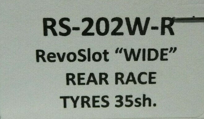 RevoSlot RS-202W-R RevoSlot WIDE Rear Race Tyres 35sh