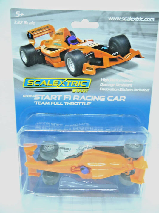 Scalextric C4114 START F1 Racing Car Team Full Throttle slot car also suits Carrera
