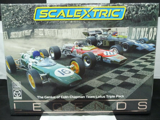 Scalextric C4184A 1:32 The Genius of Colin Chapman Team Lotus Triple Pack