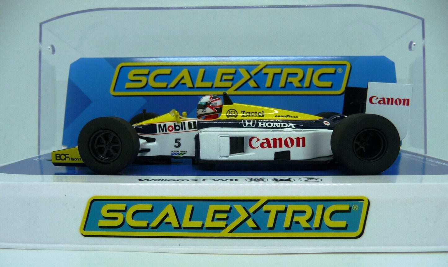 Scalextric C4318 Willams FW11 1986 British Grand Prix slot car also suits Carrera