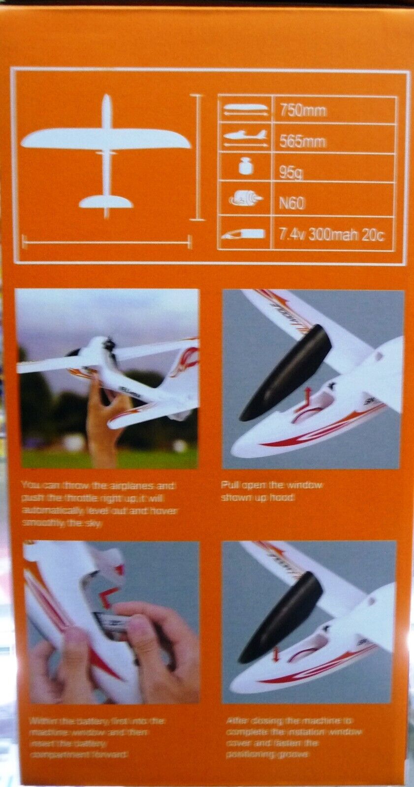 WL MODEL Sky King 3 Channel radio Control Airplanes
