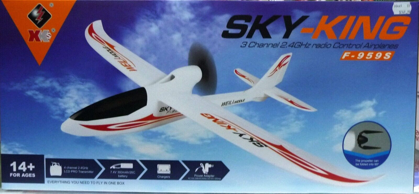 WL MODEL Sky King 3 Channel radio Control Airplanes