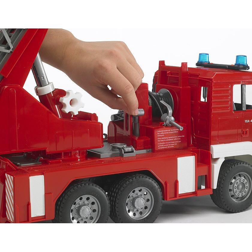 Bruder - Fire Engine Man Tga With Selwing Ladder 1:16 Scale