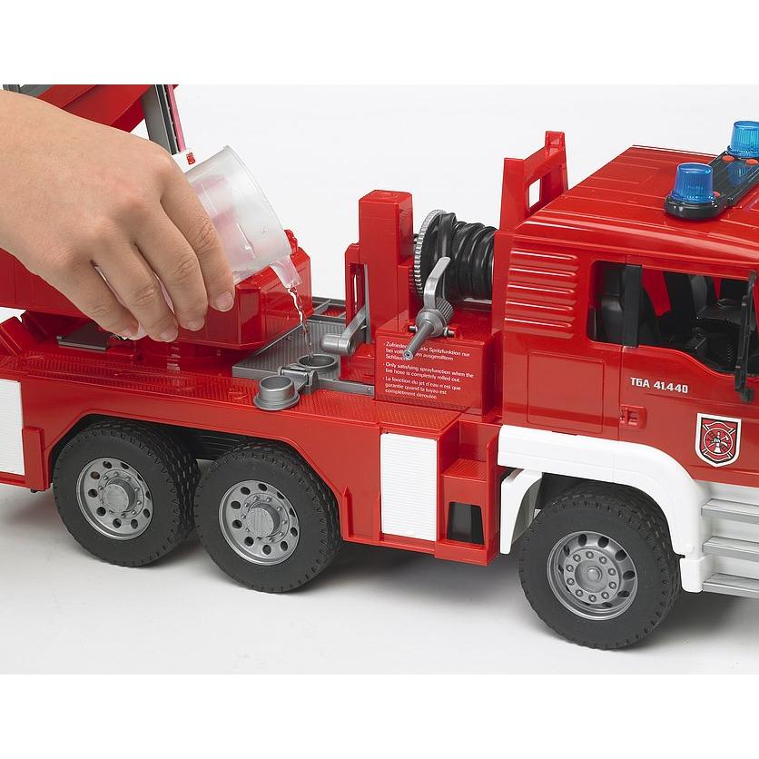 Bruder - Fire Engine Man Tga With Selwing Ladder 1:16 Scale